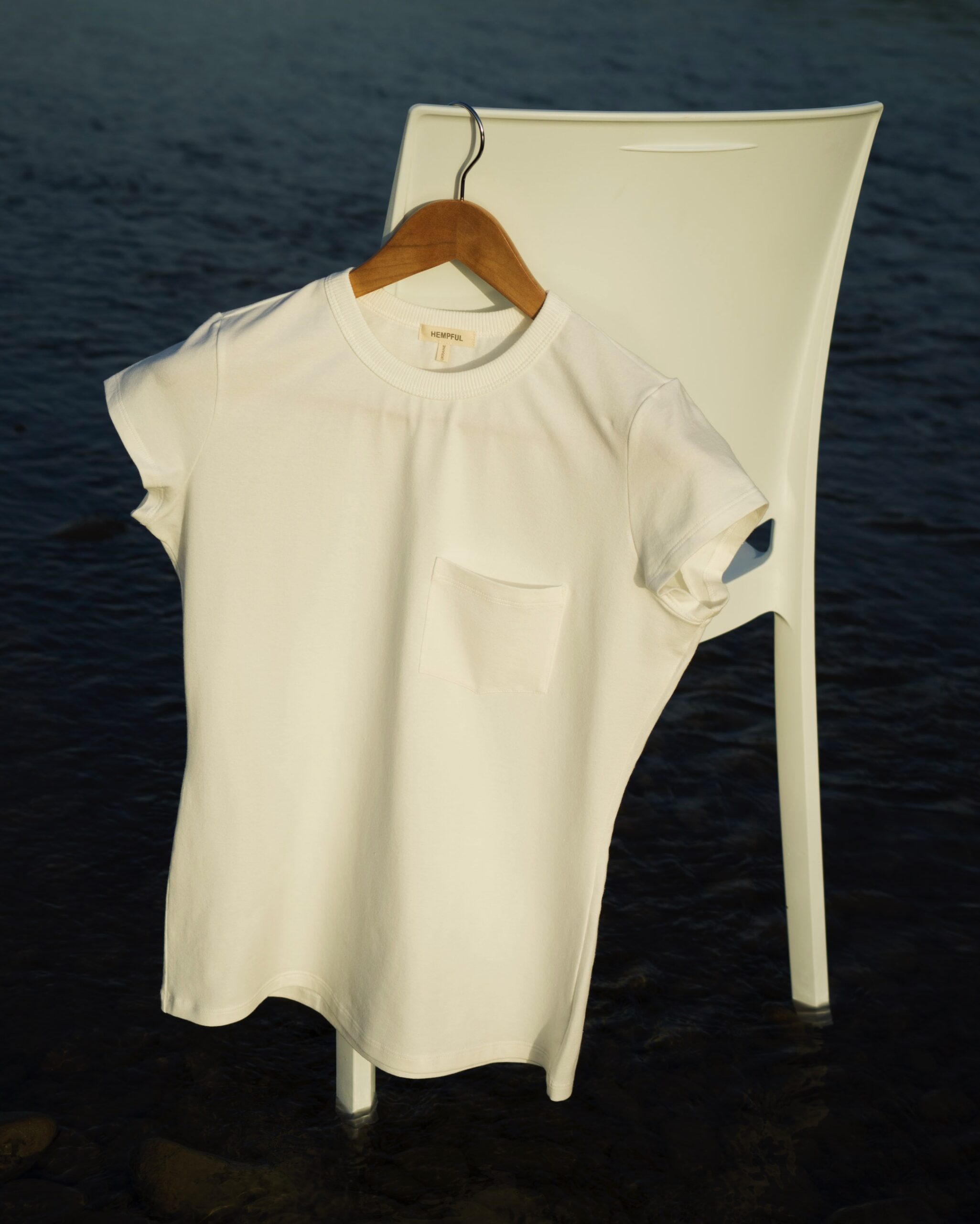 Zoe футболка white with pocket