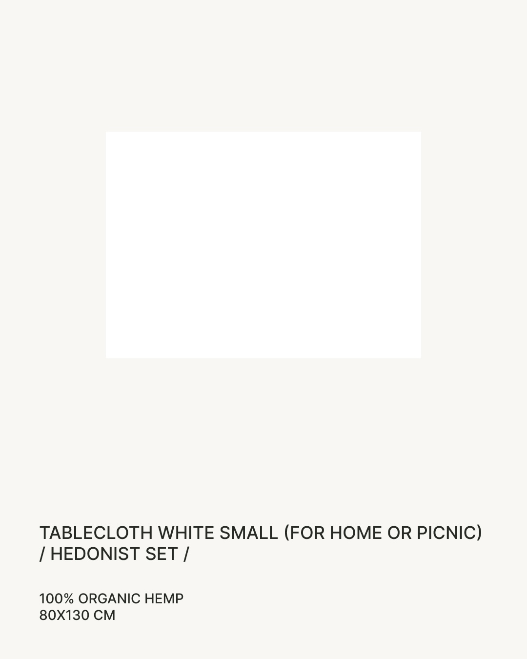 Скатертина white small Hedonist set
